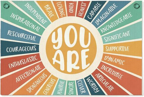Boho Classroom Banners Decor, Motivational Wall Decor for Classroom, Welcome Sign Canvas Banner Wall Hanging Banners Sign, Back To School Decors for Preschool Nursery Teacher, 20x30 Inch-A05 in Saudi Arabia