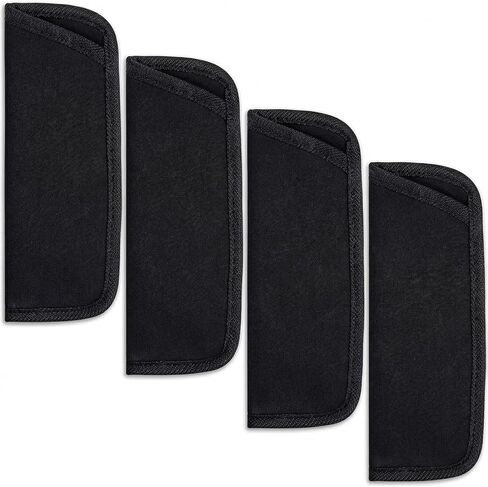 4 Pack Eyeglass Case Soft, Slip in Glasses Cases, Protective Glasses Sleeve, Fabric Spectacle Sunglasses Case Pouch, Soft Slim Reading Glasses Pouch Bag Holder for Travel for Men, Black in Kuwait
