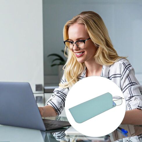 6 Pack Glasses Case Soft Leather Glasses Pouch 7x3 Inch Portable Soft Eyeglass Case For Women Eyeglasses Pouch For Women Travelling Reading in Kuwait