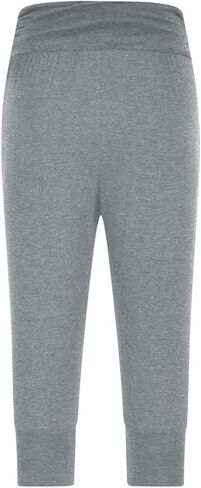 Capri Pants for Women, Stretch Fitted Cropped Joggers Elastic Waist Sweatpants for Casual Lounging Workout Gym in Saudi Arabia
