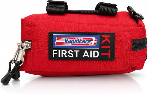 Rapid Care 164 Piece Outdoor Adventure First Aid Kit | ANSI & OSHA Compliant Emergency Medical Kit with Color Coded Supplies for Camping, Hiking, Travel, Car & Survival Gear in Saudi Arabia