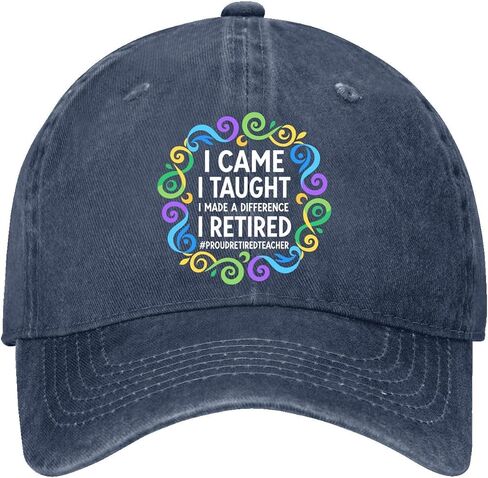 i Came i Taught i Made a Differences Hats for Men Aesthetic Washed Distressed in Kuwait