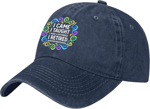 i Came i Taught i Made a Differences Hats for Men Aesthetic Washed Distressed in Kuwait