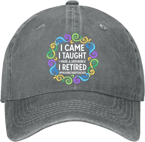 i Came i Taught i Made a Differences Hats for Men Aesthetic Washed Distressed in Kuwait