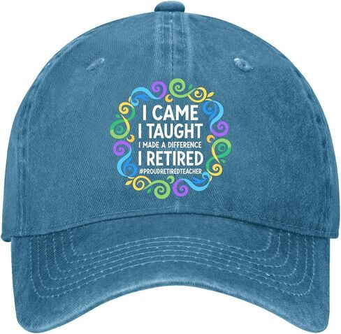 i Came i Taught i Made a Differences Hats for Men Aesthetic Washed Distressed in Kuwait