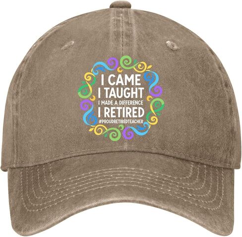 i Came i Taught i Made a Differences Hats for Men Aesthetic Washed Distressed in Kuwait