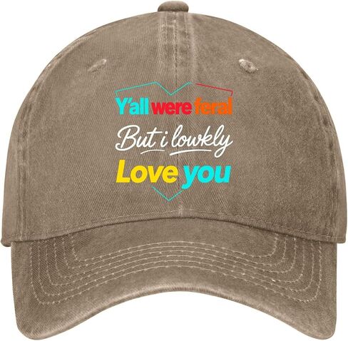 لقد كنتم وحشيين ولكن قبعات I Low-Key Loves You للرجال كلاسيكية مغسولة in Kuwait