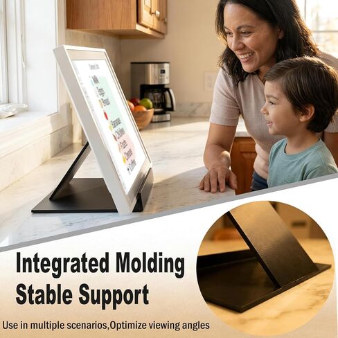 Stand for Skylight Calendar Max 27 Inch,Desktop Display Holder for Skylight Calendar 2 and 15 Inch,No Drill & Tool-Free Mounting Base,Digital Calendar Display Holder with Portrait & Landscape,Perfect Alternative to Wall Mount in Saudi Arabia
