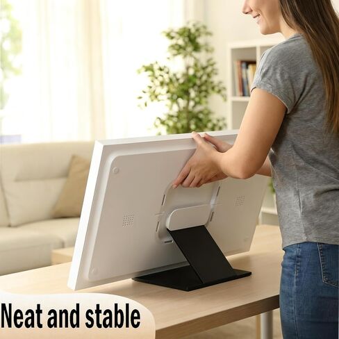 Stand for Skylight Calendar Max 27 Inch,Desktop Display Holder for Skylight Calendar 2 and 15 Inch,No Drill & Tool-Free Mounting Base,Digital Calendar Display Holder with Portrait & Landscape,Perfect Alternative to Wall Mount in Saudi Arabia