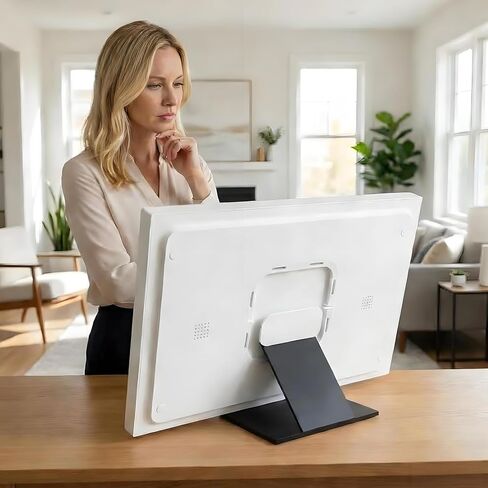 Stand for Skylight Calendar Max 27 Inch,Desktop Display Holder for Skylight Calendar 2 and 15 Inch,No Drill & Tool-Free Mounting Base,Digital Calendar Display Holder with Portrait & Landscape,Perfect Alternative to Wall Mount in Saudi Arabia