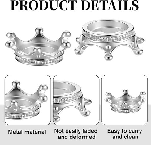 10 Pcs Crystal Ball Stand, Sphere Stand Sphere Holder Crystal Spheres Holder Egg Stands for Display Mini Crown Lensball Base Metal Crystals Ball Holders for Balls,Tennis, Marbles, Collections in Kuwait