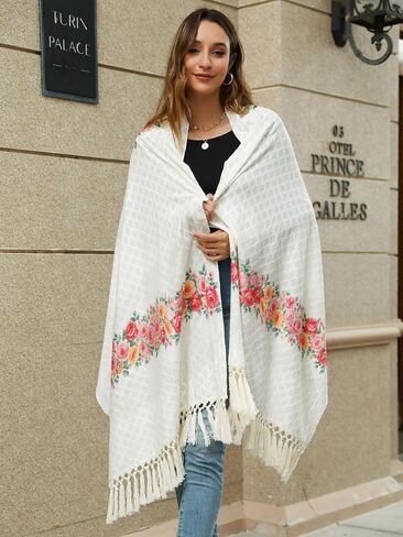 Vackutliv Our Lady of Guadalupe Shawl for Women – Virgen de Guadalupe Rebozo, Mexican Catholic Religious Gift Scarf in Saudi Arabia