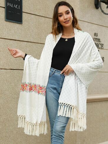 Vackutliv Our Lady of Guadalupe Shawl for Women – Virgen de Guadalupe Rebozo, Mexican Catholic Religious Gift Scarf in Saudi Arabia