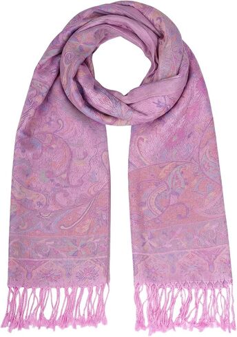 Paisley Shawl Wrap with Fringe Women Rave Scarf Soft Silky Hijab Vintage Jacquard Scarf for Evening Wedding Party in Saudi Arabia