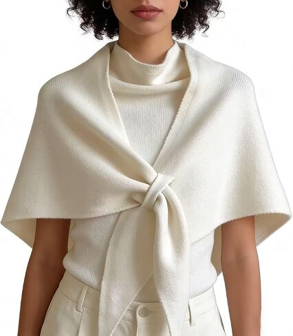 Women's Shawl Cardigan - Evening Dress Wedding Scarf, Knitted Warm Wrap for Fall Winter in Kuwait