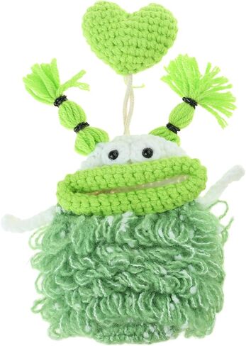 Cartoon Keychains Pouches Pull Type Keys Bag Sausage Mouth Monsters Holder Hand Knitting Wallets Organizers Accessories in Saudi Arabia