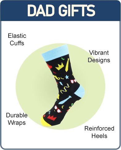 Dad Socks for Men, Fathers Day Socks, Dad Gifts From Son Daughter in Kuwait