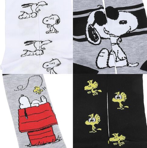 مجموعة من 5 أزواج من الجوارب الرجالية من Bioworld Peanuts Snoopy & Woodstock in Kuwait
