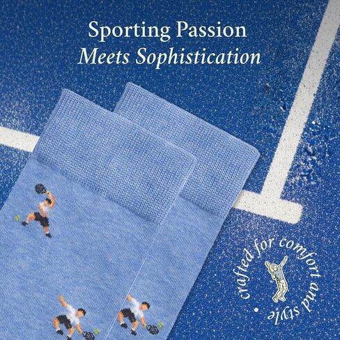 The Padel Plonker Socks – Funny Padel Tennis Socks - Funny Padel Gifts for Men - 1 x Pair, US Size 8-13, Blue - Socks Gift for Padel Players, Coaches & Fans - Premium Cotton Blend in Saudi Arabia