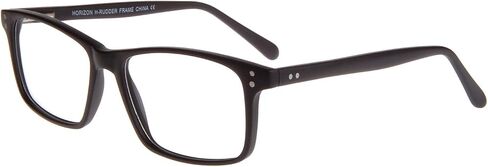 XPL NEW HORIZON EYEWEAR نظارة RUDDER باللون الأسود غير اللامع مقاس 53/16/145 in Kuwait