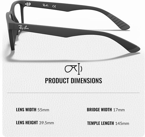 Ray-Ban RB7025 Square Shape Injected Eyeglasses with Official Eyewear Kit in Kuwait