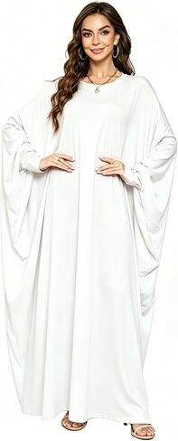 فستان صلاة إسلامي ناعم للنساء عباية إسلامية رمضان مليئة بالمرونة رداء دبي in Kuwait