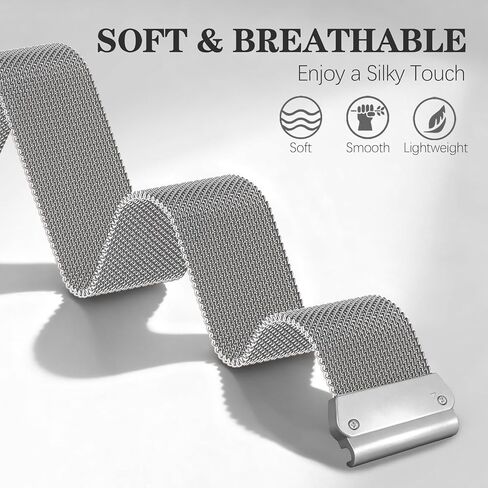 26mm Milanese Loop Compatible with Garmin Fenix 8-51mm/Fenix 7X/6X/5X/3/3HR, Quick Fit Mesh Metal Strap for Tactix 8-51mm/Tactix 7 Pro/Epix Pro 51mm/Instinct 2X/Enduro 51mm in Kuwait