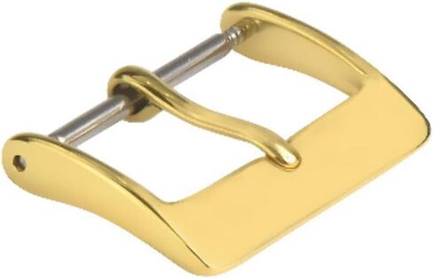 Ewatchparts 26MM GOLD WATCH BUCKLE CLASP PIN COMPATIBLE WITH INVICTA LEATHER RUBBER BAND STRAP HEAVY in Kuwait
