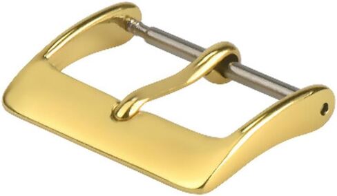 Ewatchparts 26MM GOLD WATCH BUCKLE CLASP PIN COMPATIBLE WITH INVICTA LEATHER RUBBER BAND STRAP HEAVY in Kuwait