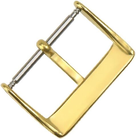 Ewatchparts 26MM GOLD WATCH BUCKLE CLASP PIN COMPATIBLE WITH INVICTA LEATHER RUBBER BAND STRAP HEAVY in Kuwait