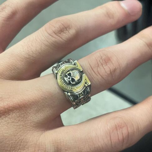 Warhammer 40K Ultramarines Legion Gold Plated Ring, Collectible Gift for Gamers & Fans in Saudi Arabia