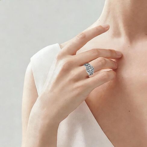 ONEFINITY St Benedict Exorcism Ring for Men Catholic Ring St Benedict Jewelry for Women in Kuwait