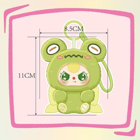 Baby Three Weirdly Adorable Mini Plush Blind Box 1Pc(1 of 7 Possible Styles) Cut Keychain Key Ring Collectible Figures Birthday Gifts in Saudi Arabia