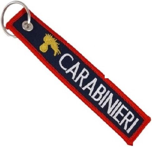 حزمة سلسلة مفاتيح إنفاذ القانون الإيطالية - مجموعة مكونة من 4 قطع: Carabinieri وPolizia di Stato وPolizia Penitenziaria وVigili del Fuoco Insignia - هدية حرفية متميزة in Kuwait
