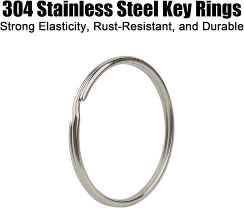 2 Inch Large Key Rings, 304 Stainless Steel Heavy Duty Key Ring, Split Rings for Keychains, Car Keys, Pet Collars and DIY, 8 PCS in Saudi Arabia