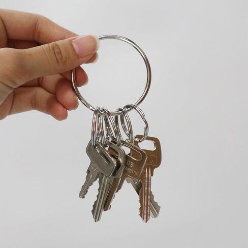 2 Inch Large Key Rings, 304 Stainless Steel Heavy Duty Key Ring, Split Rings for Keychains, Car Keys, Pet Collars and DIY, 8 PCS in Saudi Arabia