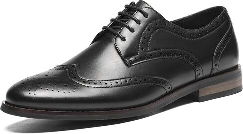 HEEZ Men's Dress Shoes, Wingtip Brogue Oxford Shoes for Wedding Church Office in Saudi Arabia