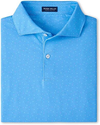PETER MILLAR Men's Blue Topaz Fermata Performance Jersey Polo| XXL in Saudi Arabia