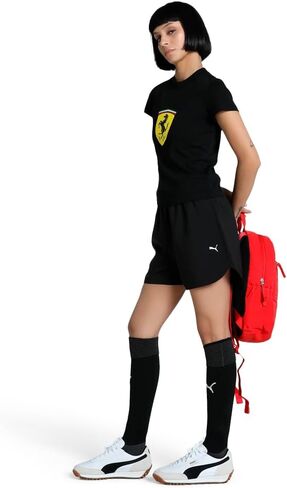 تي شيرت نسائي من PUMA Standard Scuderia Ferrari Formula 1 Babydoll، أسود SS25، X-Large in Kuwait