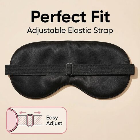 Sleep Mask Set of 2, “Give It to God and Go to Sleep" Comforting Embroidered Eye Mask, Adjustable Soft Sleeping Mask for Men Women, Blindfold to Let Go of Worries and Sleep Peacefully (Black&Pink) in Saudi Arabia