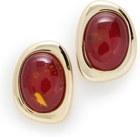Luv Aj Women's Amber Honey Resin Studs in Saudi Arabia