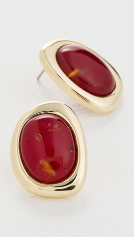 Luv Aj Women's Amber Honey Resin Studs in Saudi Arabia