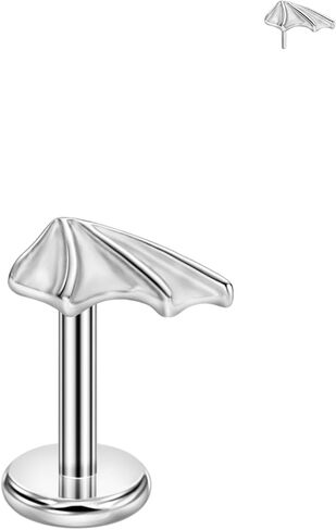 FANSING الخفافيش الجناح الأنف خواتم للنساء الرجال الجراحية الصلب الغضروف القرط مسمار Threadless Labret ترصيع ل هيليكس روك محارة الزنمة شحمة الأذن لثقب الأذن اليمنى in Kuwait
