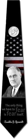Three Rooker Presidential Ties Mens Historical Figure Necktie FDR USA Tie in Kuwait