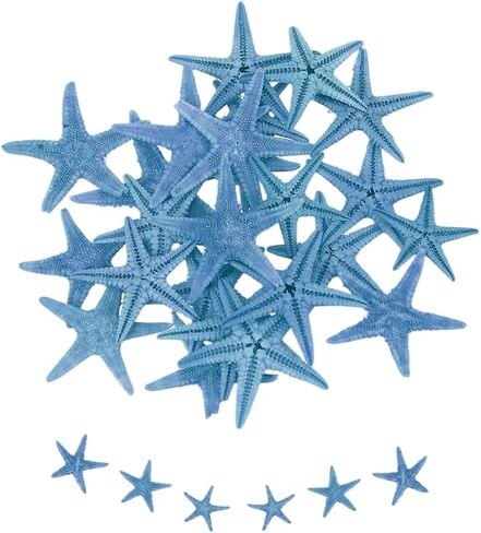 uxcell 30Pcs Starfish for Craft, 0.4"-0.8" Small Natural Starfish Sea Star Crafting Seashells Bulk for Wedding Beach Theme Party Decorations Home Vase DIY Crafts Decor, Pink in Kuwait
