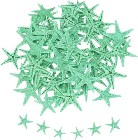 uxcell 30Pcs Starfish for Craft, 0.4"-0.8" Small Natural Starfish Sea Star Crafting Seashells Bulk for Wedding Beach Theme Party Decorations Home Vase DIY Crafts Decor, Pink in Kuwait