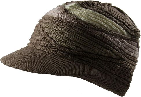 Men's Fit it Cotton Skateboard Beanie Visor Khaki in Saudi Arabia