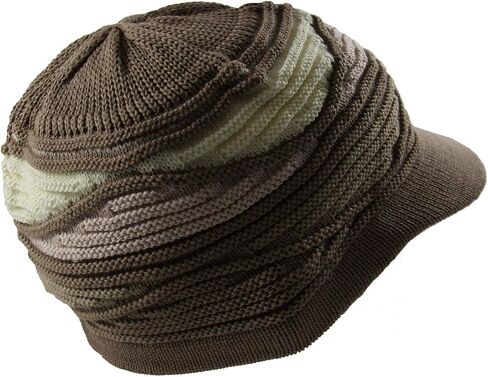 Men's Fit it Cotton Skateboard Beanie Visor Khaki in Saudi Arabia