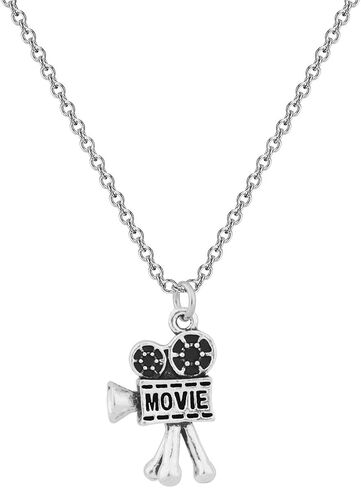 CHOORO Movie Camera Pendant Necklace Film Director Jewelry Graduation Gift for Film Student Actress gift (Movie Camera Necklace) in Kuwait