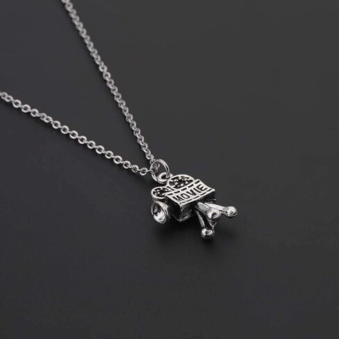 CHOORO Movie Camera Pendant Necklace Film Director Jewelry Graduation Gift for Film Student Actress gift (Movie Camera Necklace) in Kuwait